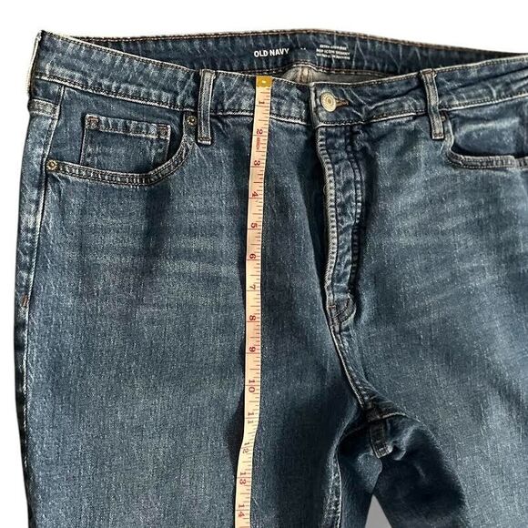 Old Navy Jeans Women's Sz 14 Blue Pop Icon Skinny Extra High-Rise Slim P… - Picture 10 of 10